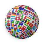 Magnet: Globe of Flags