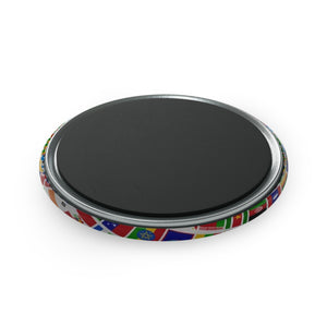 Magnet: Globe of Flags